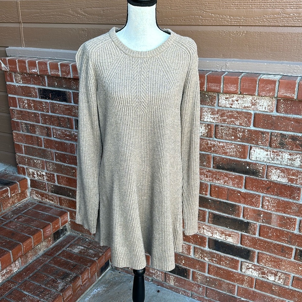 Splendid x Cella Jane Geneva Wool Cashmere Sweater Mini Dress Women's Size Large